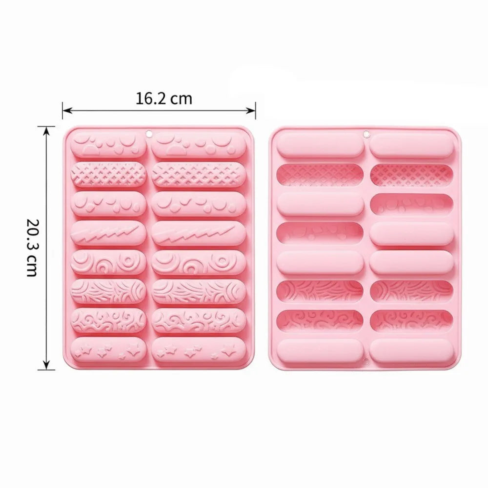 Silicone Stick Molds – Long & Short Strip Chocolate Baking Molds