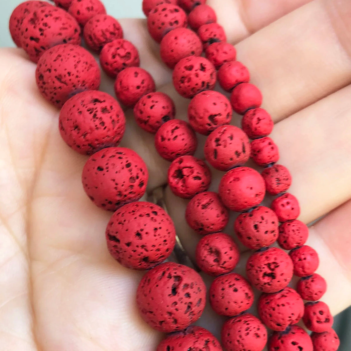 Yooperlite Fire Sodalite Round Stone Beads – 15" Jewelry Strand