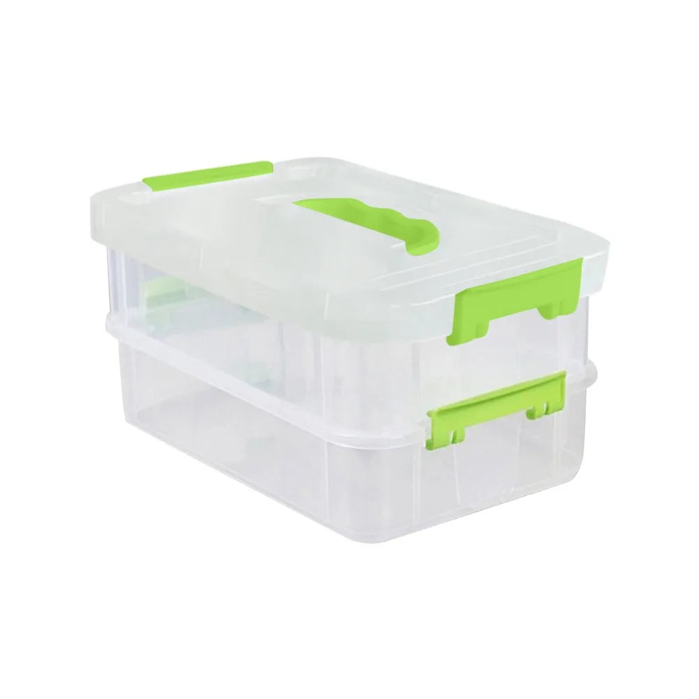 Stackable Transparent Pencil Case Multi-Layer Drawer Organizer