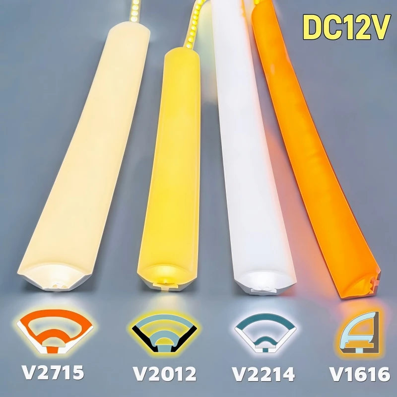 V-Shape LED Neon Strip Light | Flexible Silicone DC12V Waterproof