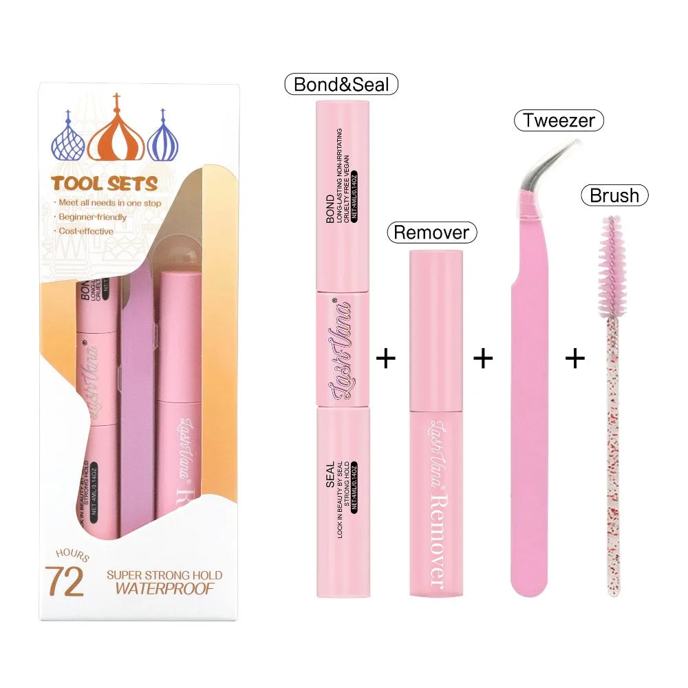 Waterproof Lash Extension Glue Kit – Clusters & Remover