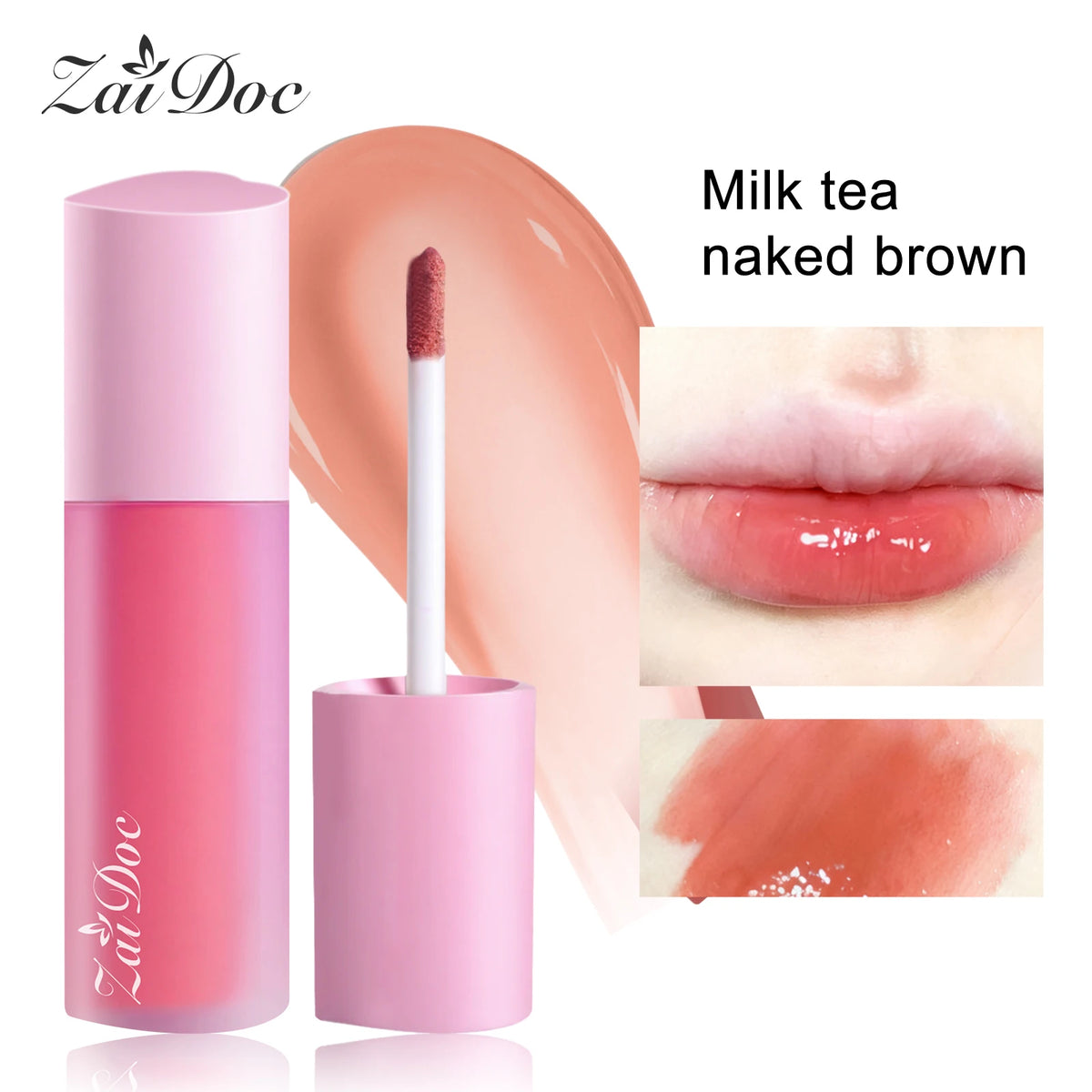 ZaiDoc Heart Lip Gloss Set – 8 Colors, Moisturizing & Shine