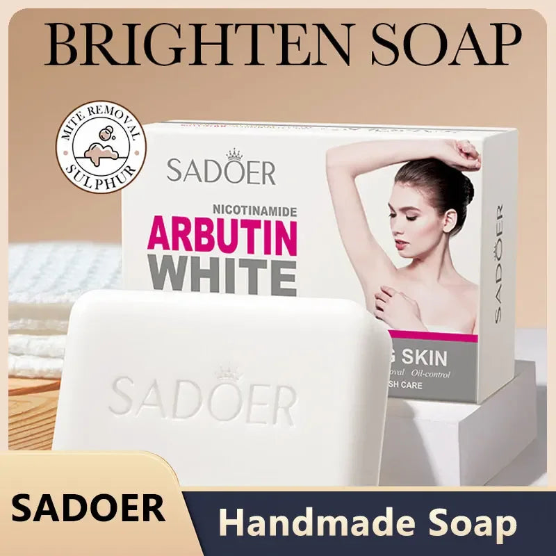 Sadoer Niacinamide Arbutin Brightening Facial Soap | Face Wash