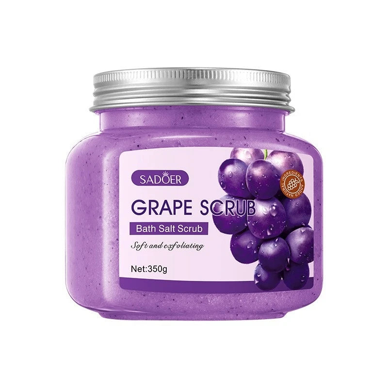 SADOER Grape Bath Salt Scrub 350g – Exfoliating Body Scrub