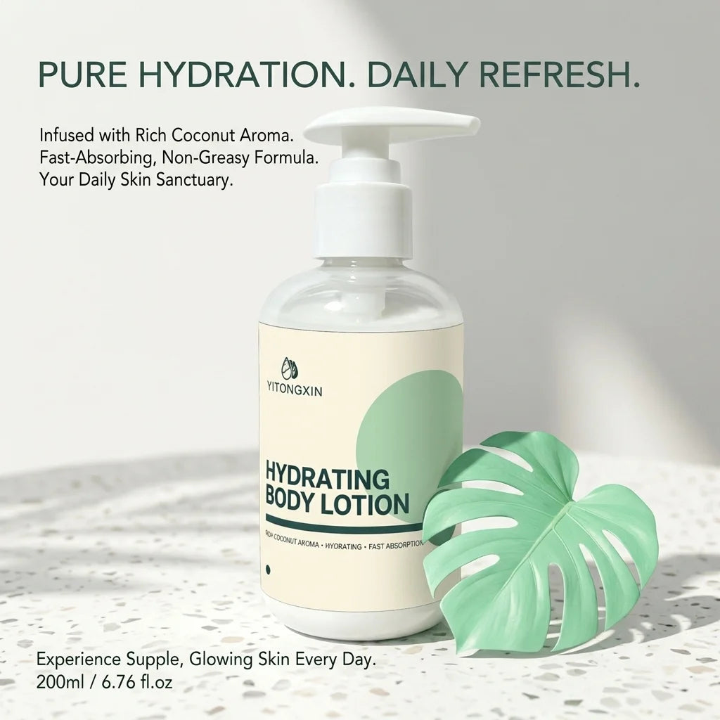 YITONGXIN Coconut Body Lotion 200ml – Moisturizing Sensitive Skin