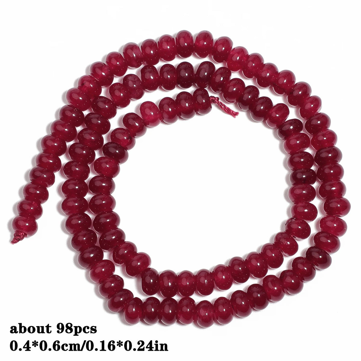 Red Chalcedony Stone Beads – Droplet, Square & Round DIY Jewelry