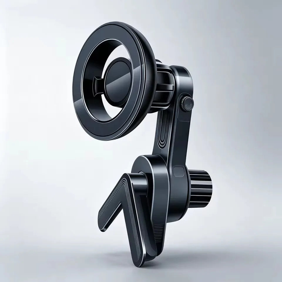 Magnetic Car Phone Mount – 360° Rotating Holder for GPS