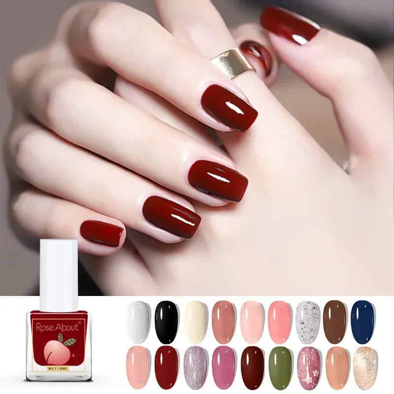 Handaiyan 8ml Water-Based Peel-Off Nail Polish | Quick Dry