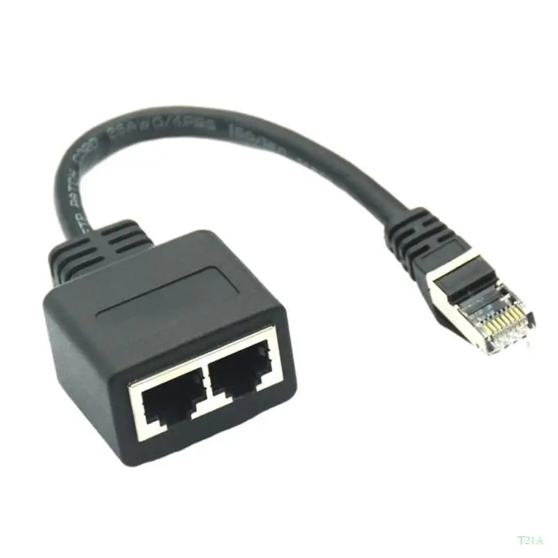 RJ45 Splitter Cable – 1 Male to 2 Female Ethernet Adapter
