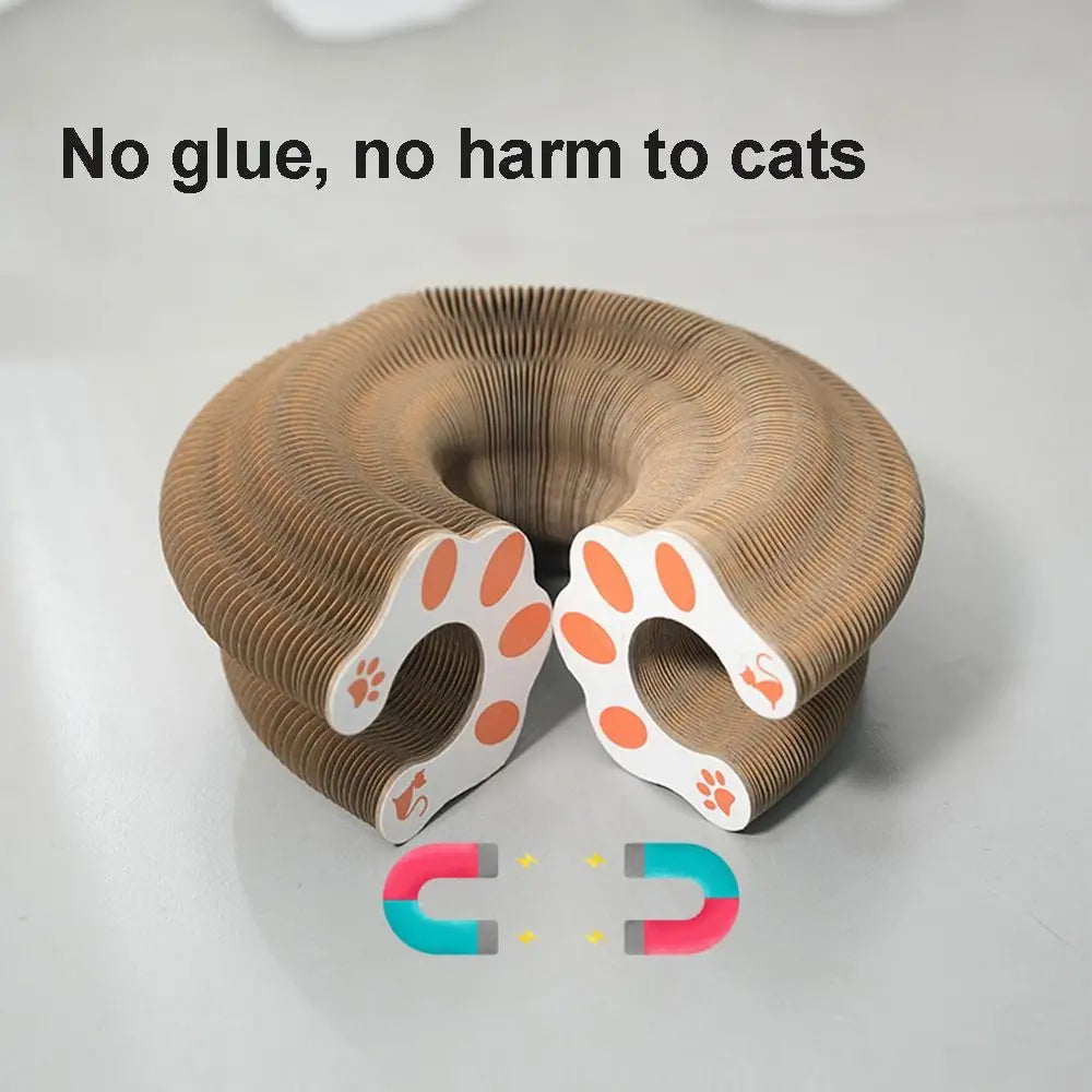Kitty Kurlz Accordion Cat Toy – Scratch Pad & Bell Balls