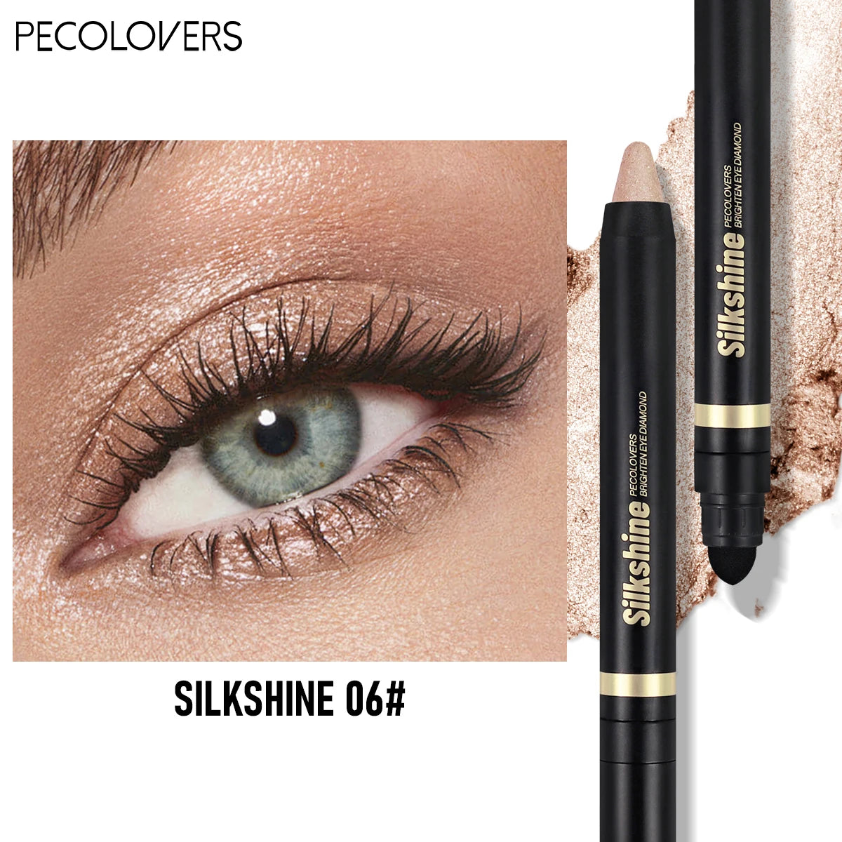 Pearly Multicolored Eyeshadow Stick – Sparkle & Long-Lasting
