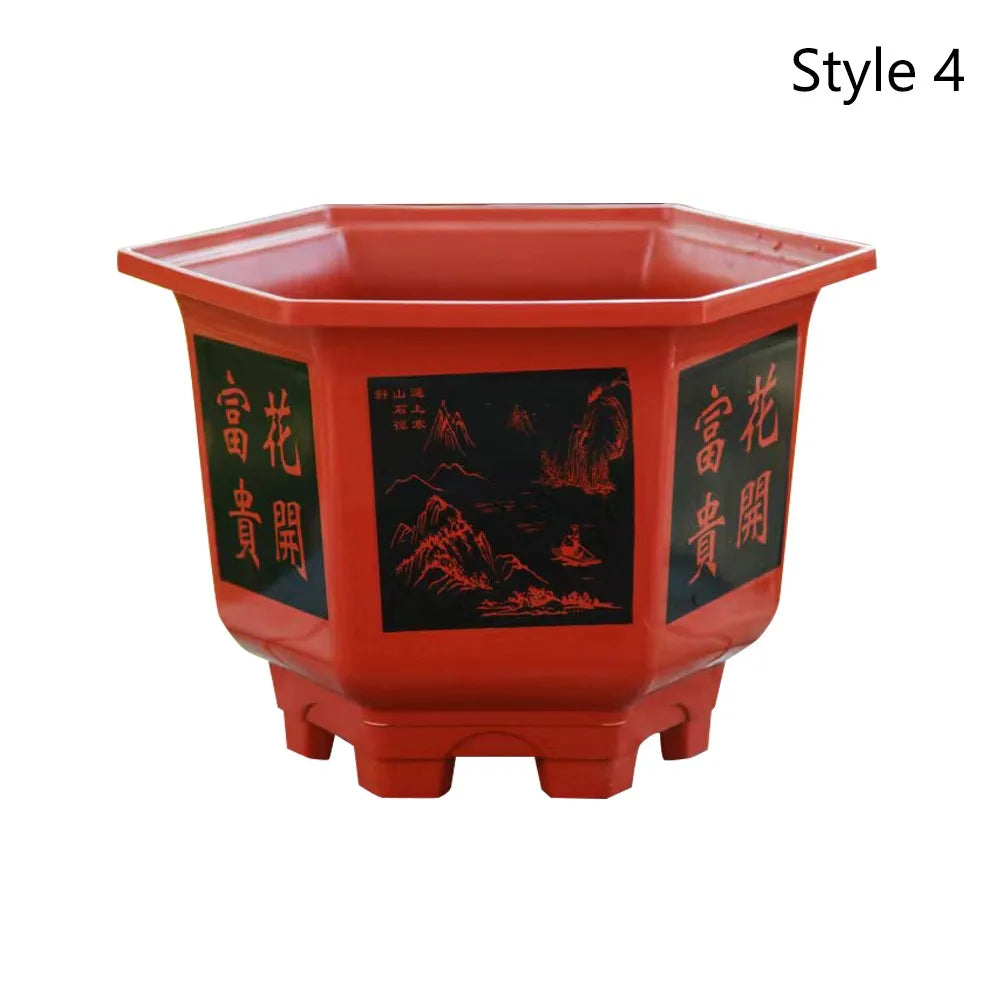 Large Hydroponic Planter Pot – Thickened Resin Plastic 9.84"