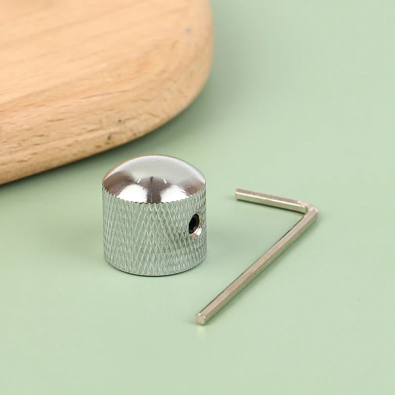 Metal Bass Guitar Tone Volume Knob – Push Cap Replacement