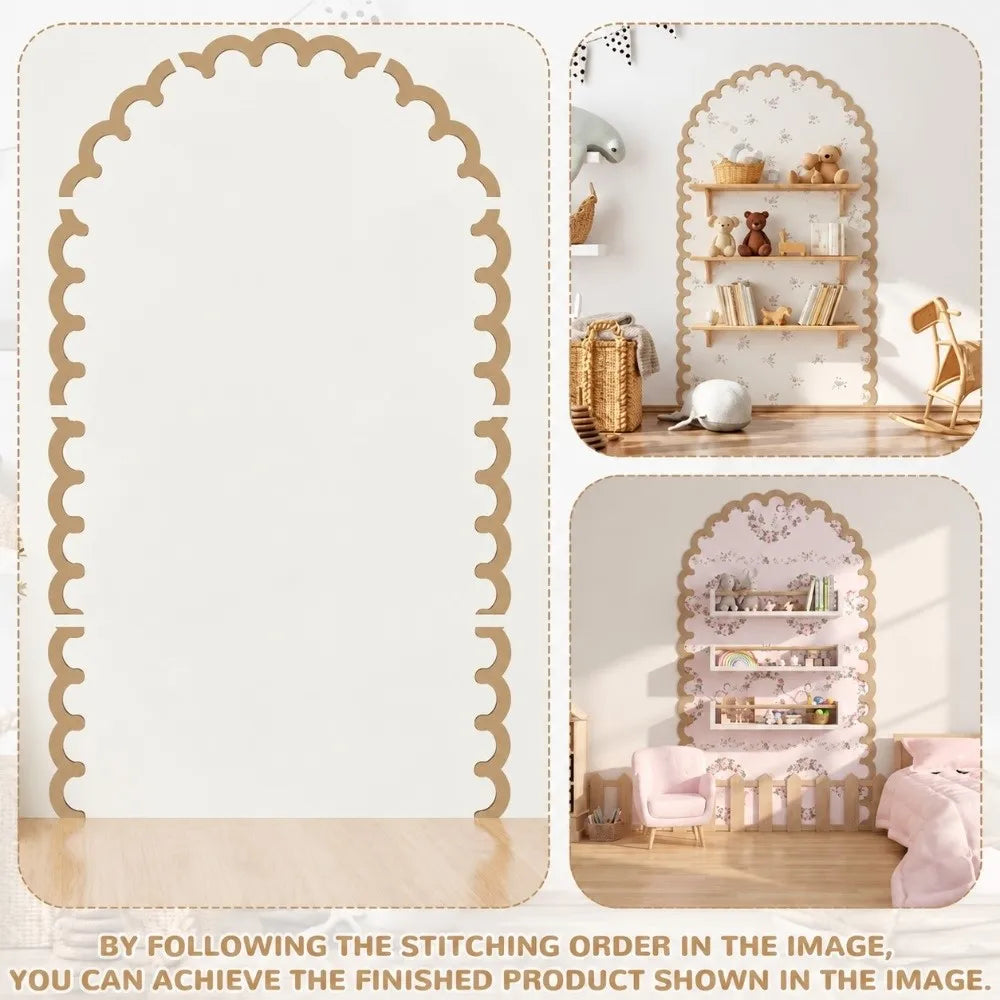 DIY Arch Door Wood Wall Trim Kit – 3D Molding Decor