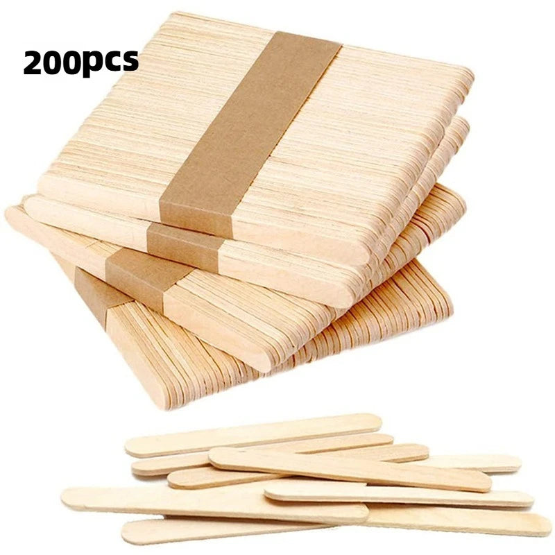 Wooden Wax Applicator Sticks 100/200 Pcs – Hair Removal