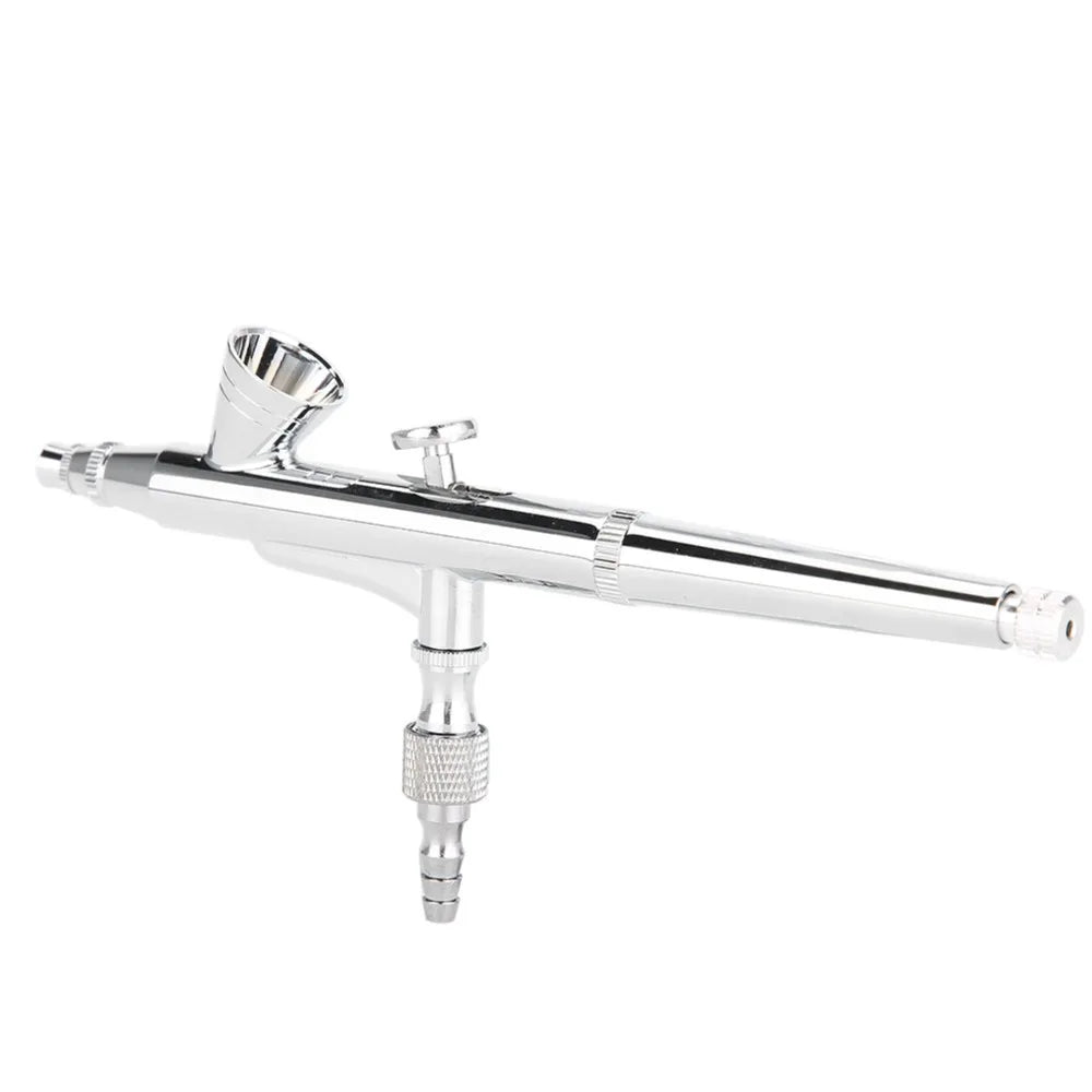 Dual-Action Gravity Feed Airbrush – 0.2mm Nozzle | Silver