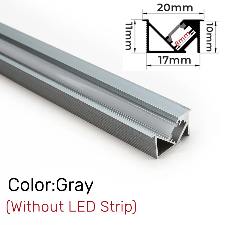 Recessed LED Aluminum Profile Channel with Milky Cover | Cabinet
