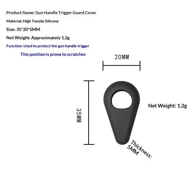 Silicone Fishing Rod Trigger Guard & Handle Grip Cover