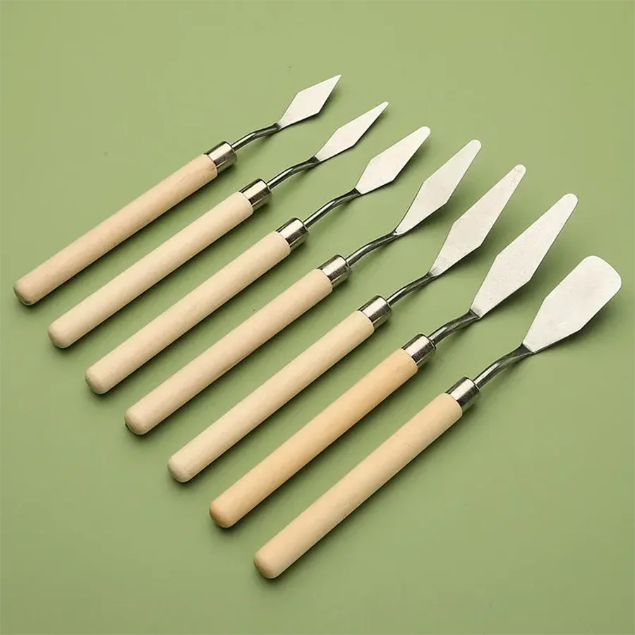 Stainless Steel Palette Knife Set – 7/14Pc Artist Spatula