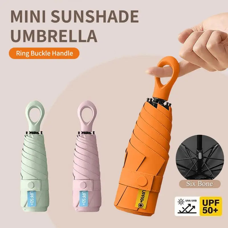 UV Protection Mini Folding Umbrella – Compact Portable Sunshade