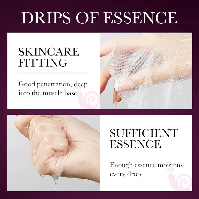 SADOER Snail Collagen Face Mask – Firming & Hydrating 5-Pack