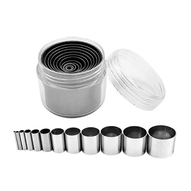 12-Piece Circle Cutter Set – Polymer Clay & Baking Stamps