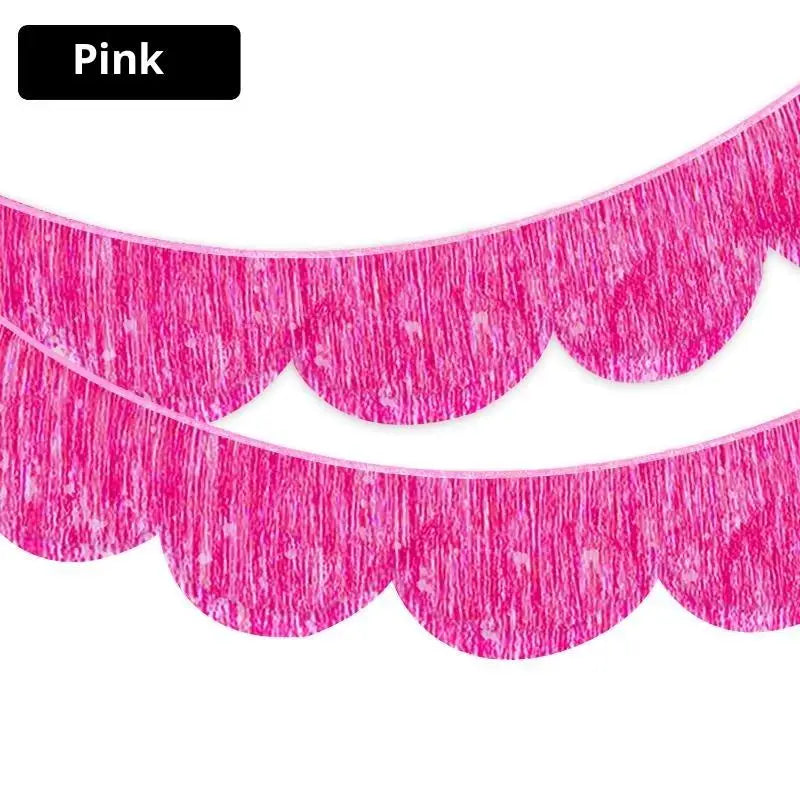 Metallic Foil Fringe Tassel Garland – Multicolor Party Décor