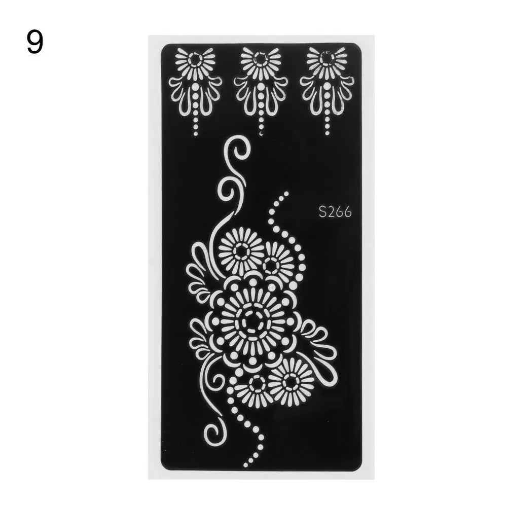 Mehndi Henna Stencil Sticker – DIY Temporary Body Art