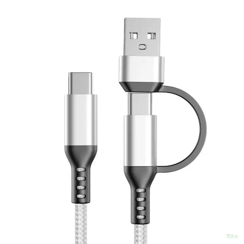 USB-A to USB-C 60W Fast Charging Cable – 1m Nylon Braided
