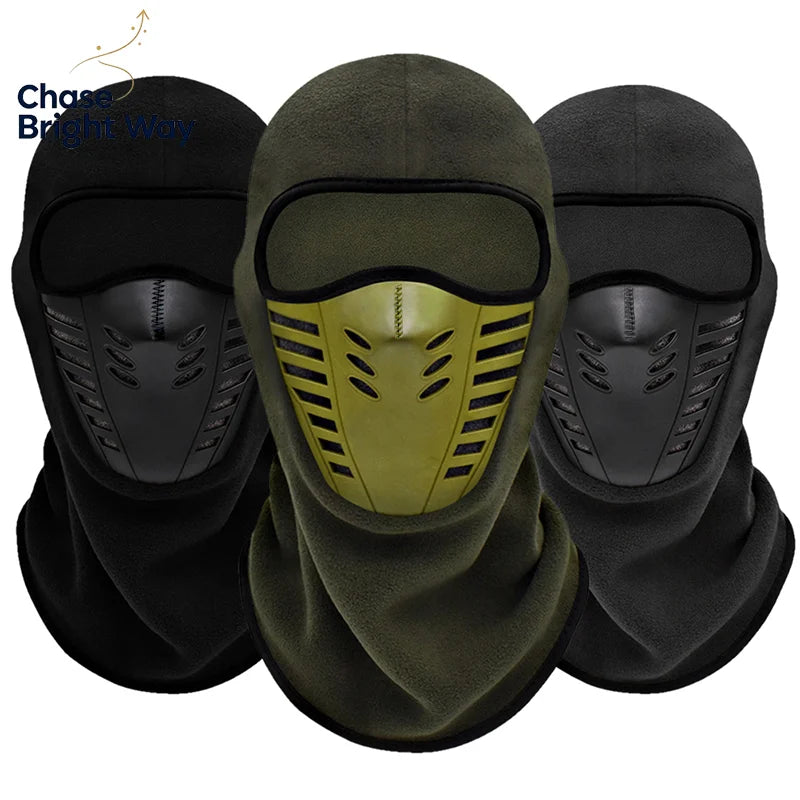 Winter Fleece Motorcycle Face Mask – Windproof Ski Neck Cover