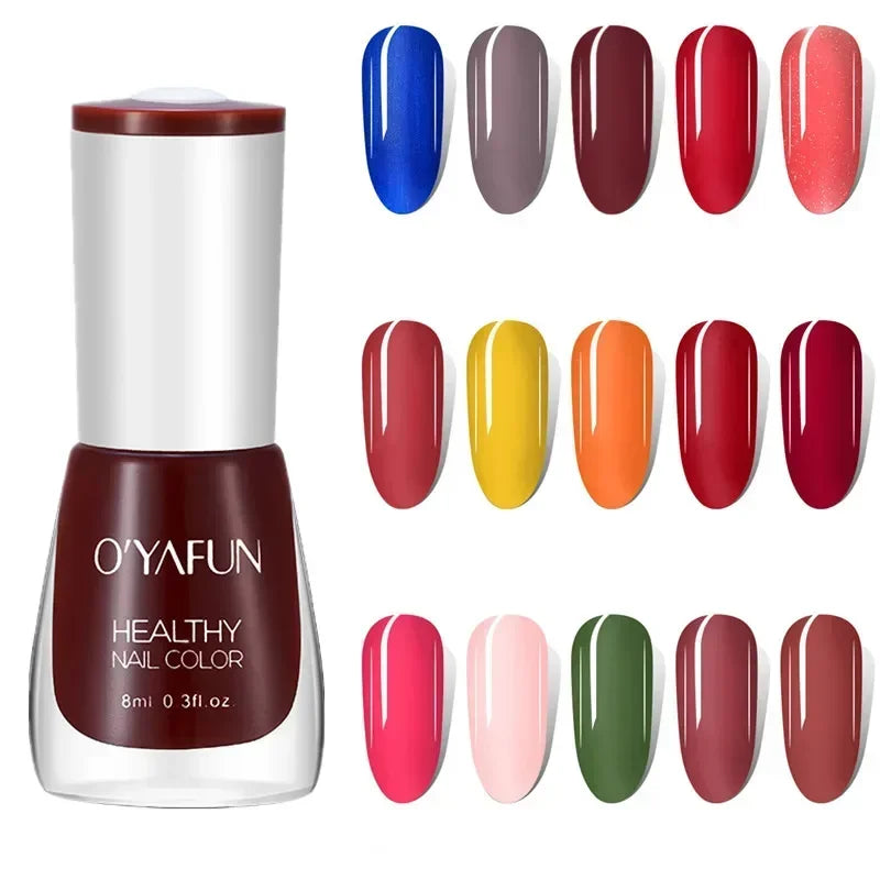 40 Autumn Brown Shades Water-Based Peel Off Gel Nail Polish