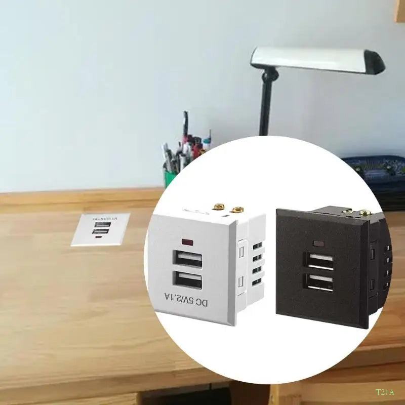 USB Desktop Charging Module 5V 2.1A – Dual USB Outlet Socket