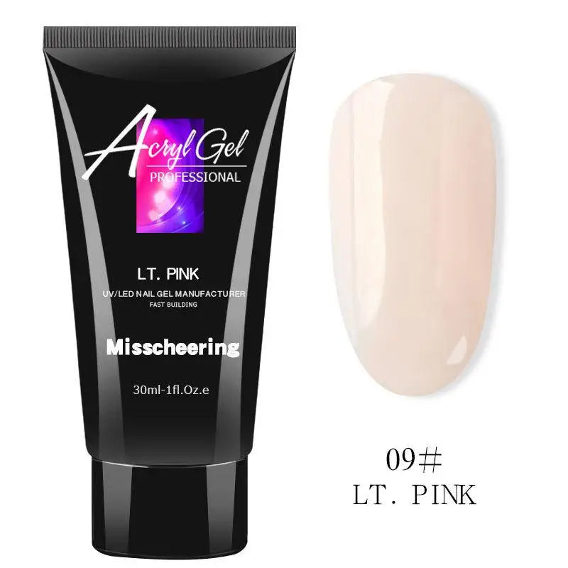 Poly Nail Extension Gel 30ml – Pure Color Crystal Builder