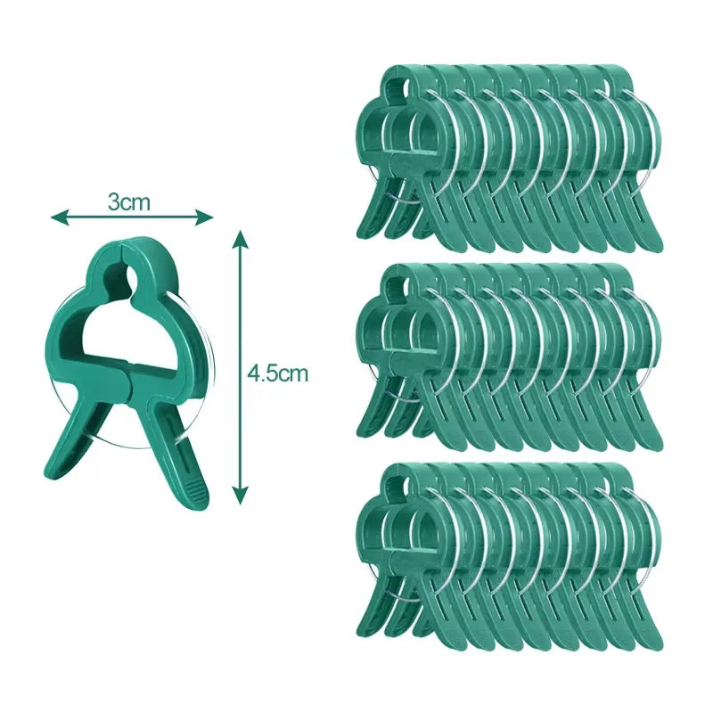 Reusable Plant Support Clips for Vines, Flowers & Seedlings