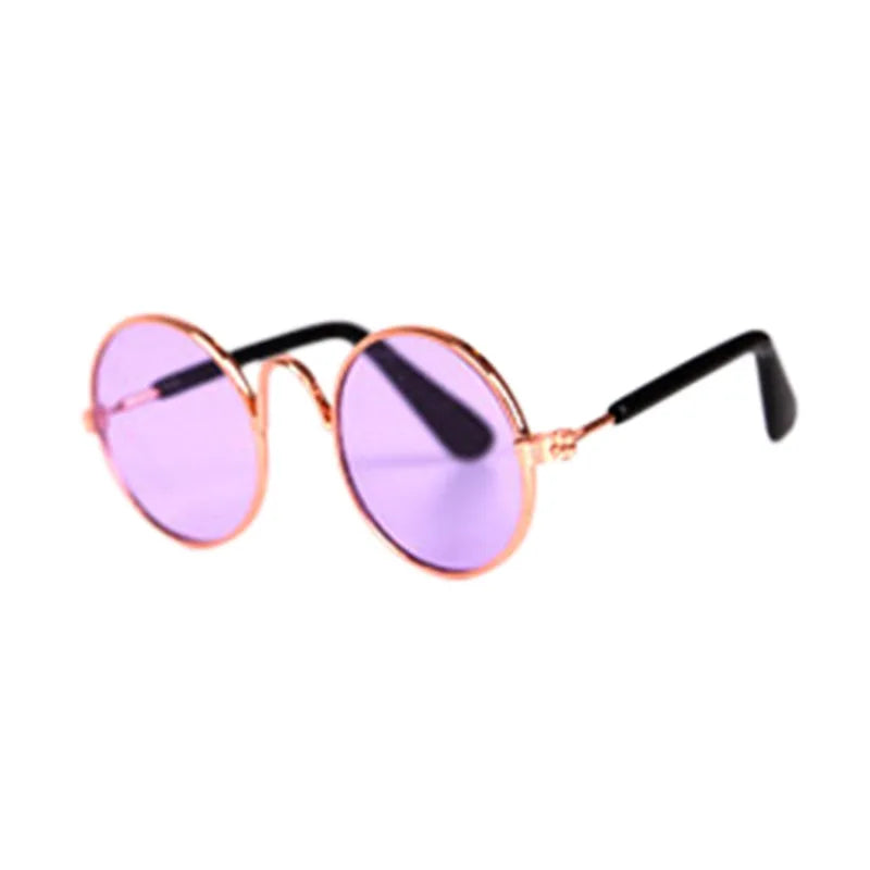 Vintage Round Pet Glasses – Dog & Cat Photo Prop Eyewear