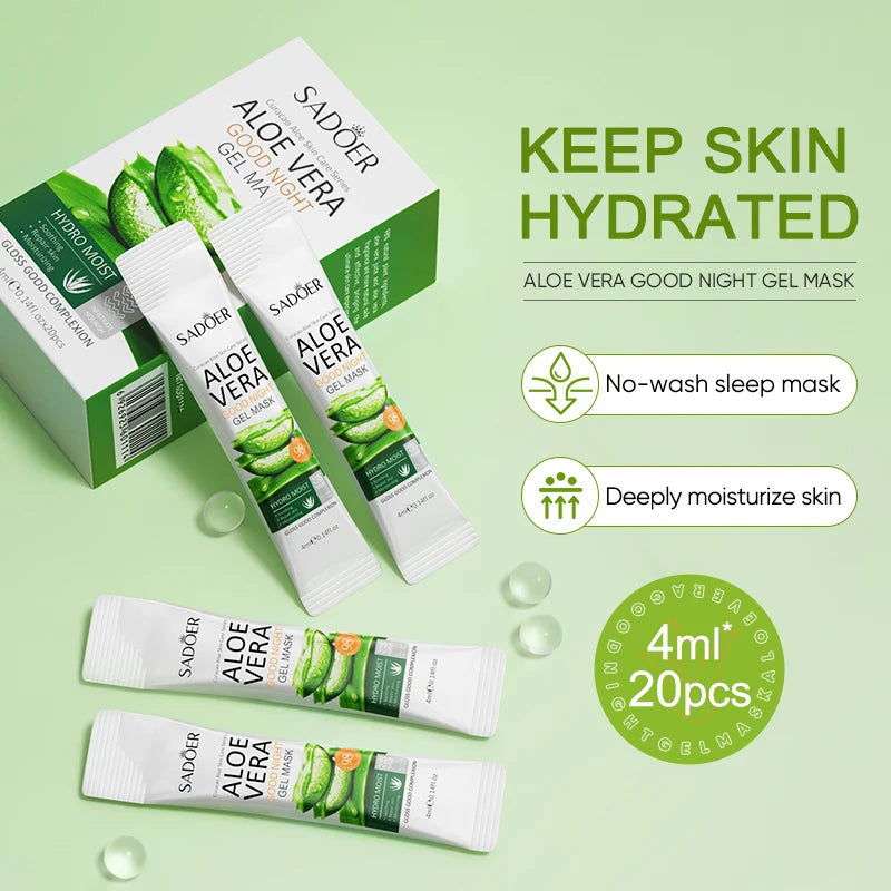 SADOER Sleeping Facial Mask – Hydrating & Brightening 20 pcs