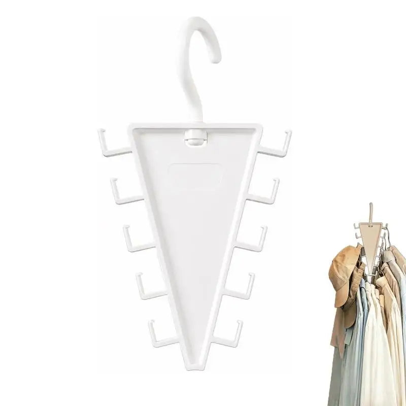 V-Shape 10-Hook Closet Organizer – Space-Saving Hanger