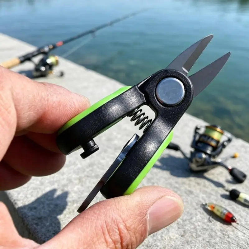 Mini Fishing Line Cutter – Serrated Stainless Steel Blade