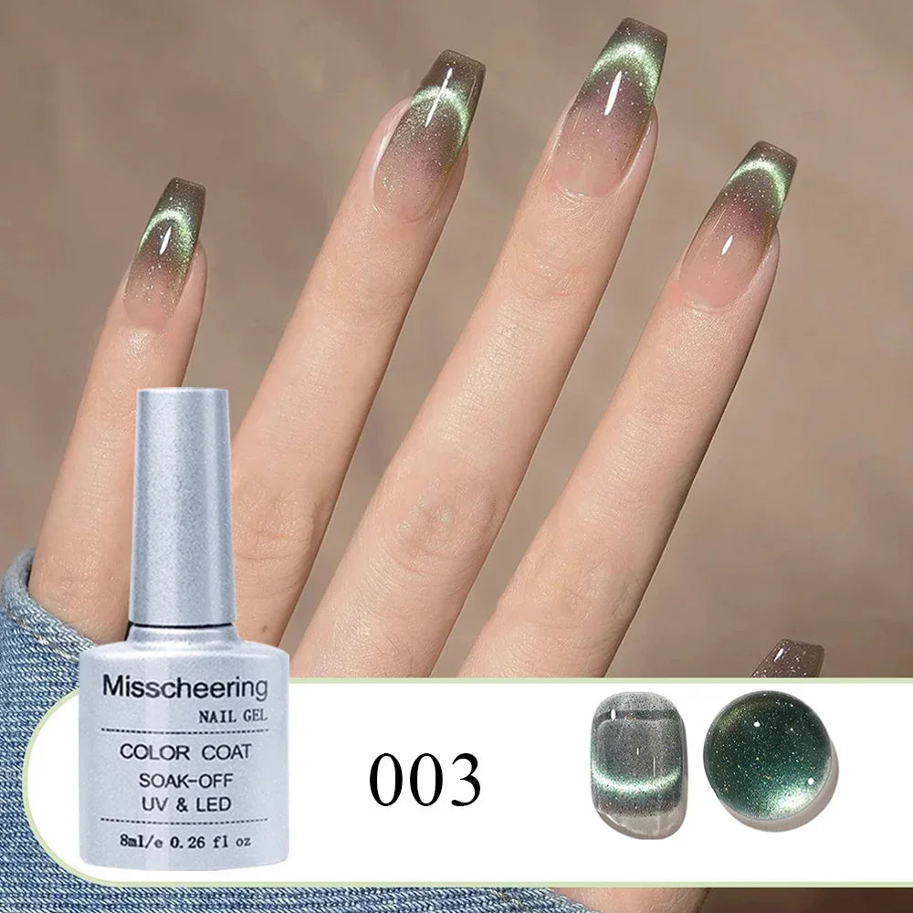 Cat's Eye Magnetic Gel Nail Polish – UV/LED Crystal Blue 8ml