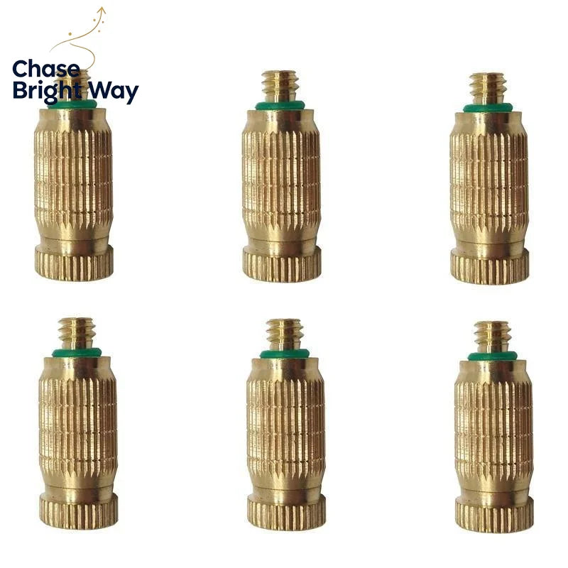 High Pressure Brass Misting Nozzle – Anti-Drip Fogging Spray Head