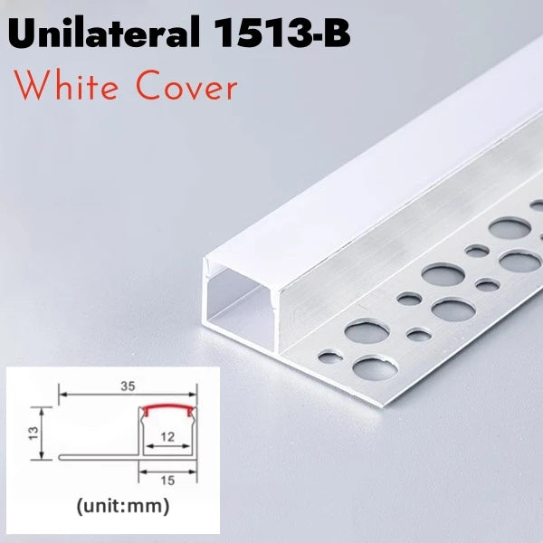 Recessed LED Aluminum Channel Profile Black Diffuser | Khelse