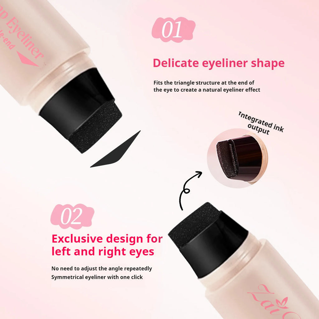 ZaiDoc Stamp Eyeliner Pen 2 Pcs – Cat Eye Liner Black Brown