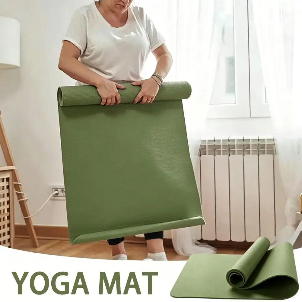 Thick EVA Foam Yoga Mat – Non-Slip Exercise & Pilates Mat