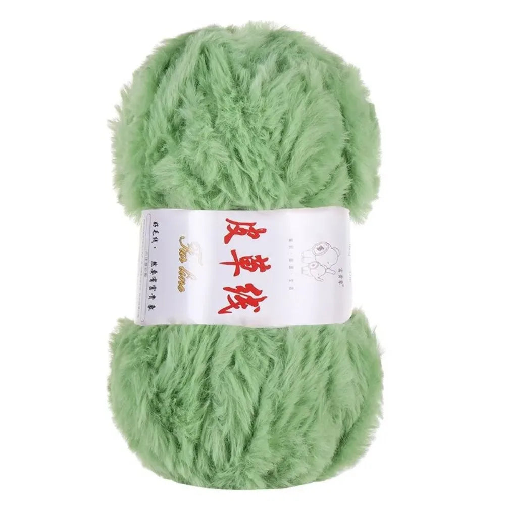 100g Faux Fur Yarn – Fluffy Chunky Anti-Pilling Knitting Yarn