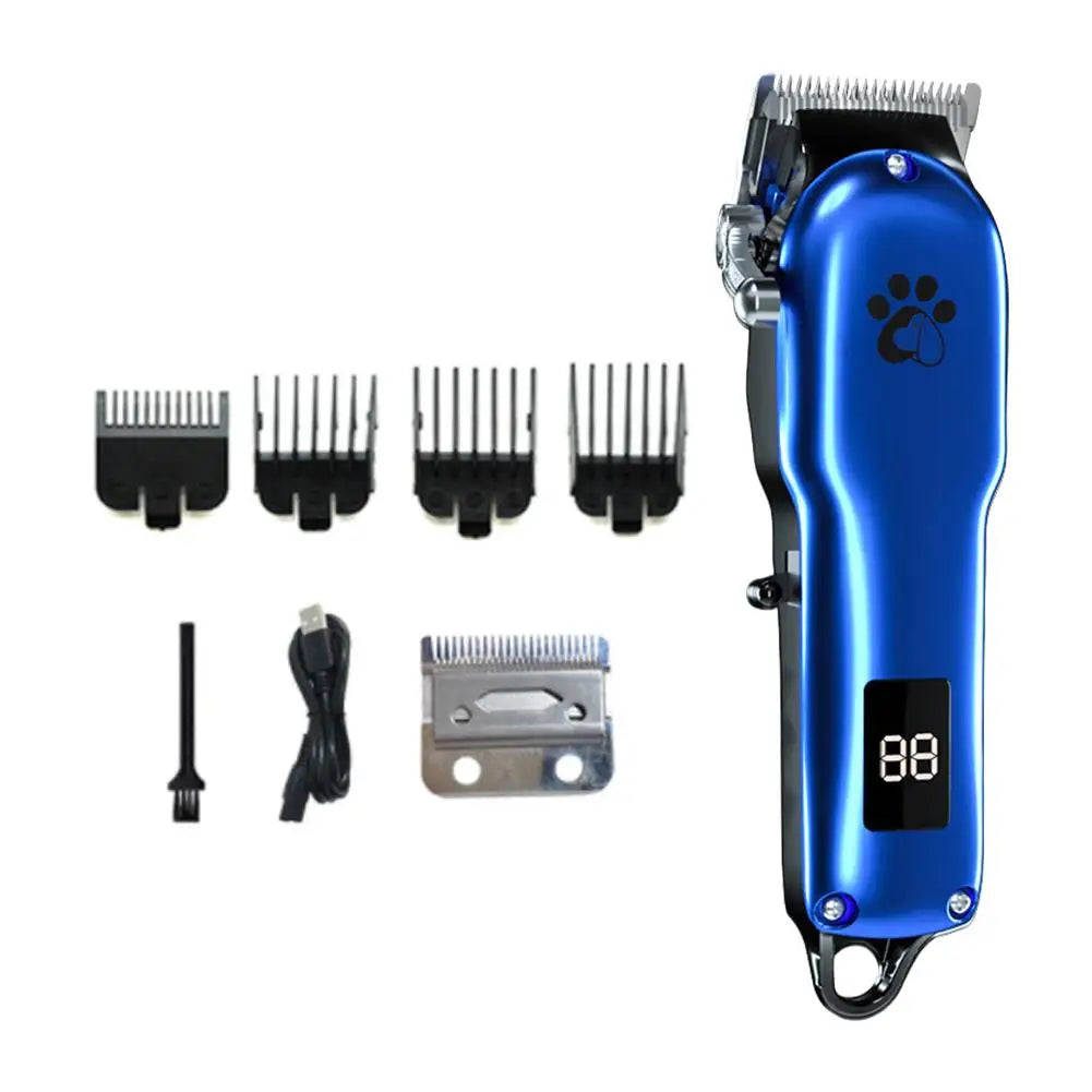 USB Rechargeable Electric Dog & Cat Clipper – Low Noise Groomer