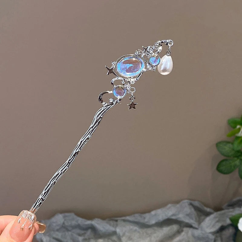 Vintage Chinese Handmade Hair Stick – Elegant Alloy Hairpin