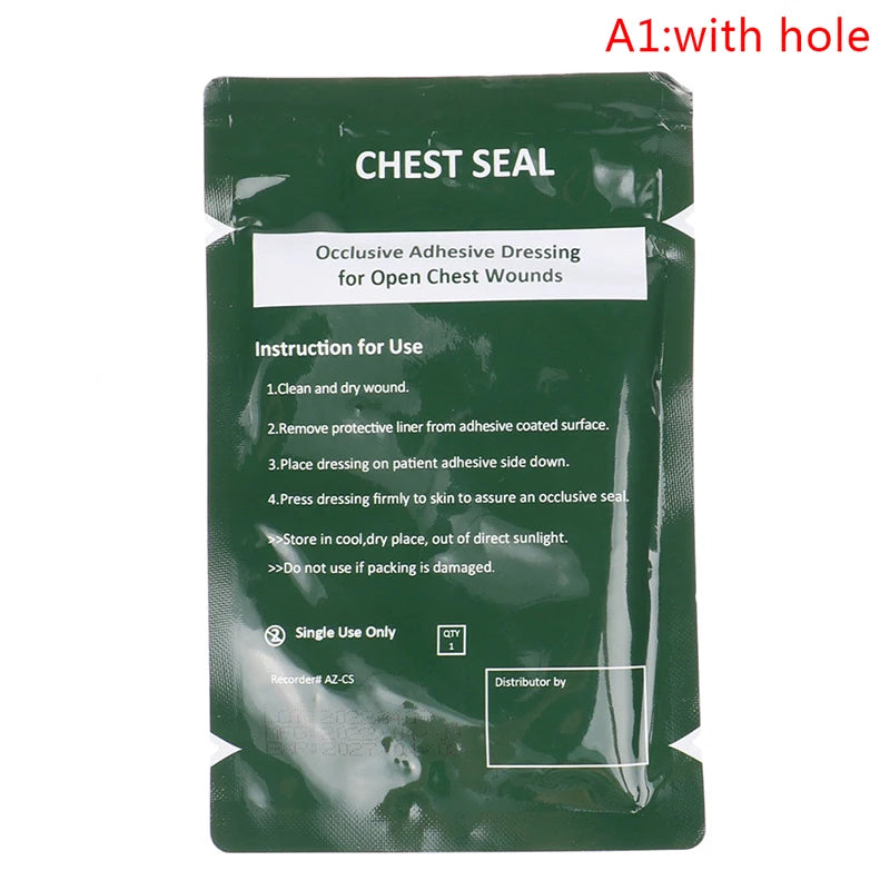 Vented Chest Seal Patch – Waterproof Emergency First Aid