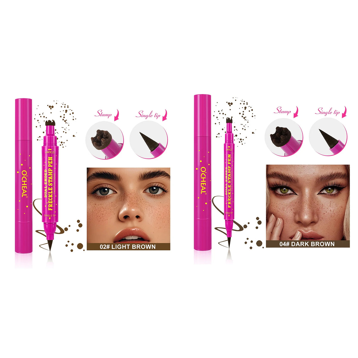 BOSUYA Dual-Ended Waterproof Faux Freckle Pen – Face Dotting