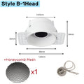 Trimless Square LED Downlight Frame Double Head GU10 MR16