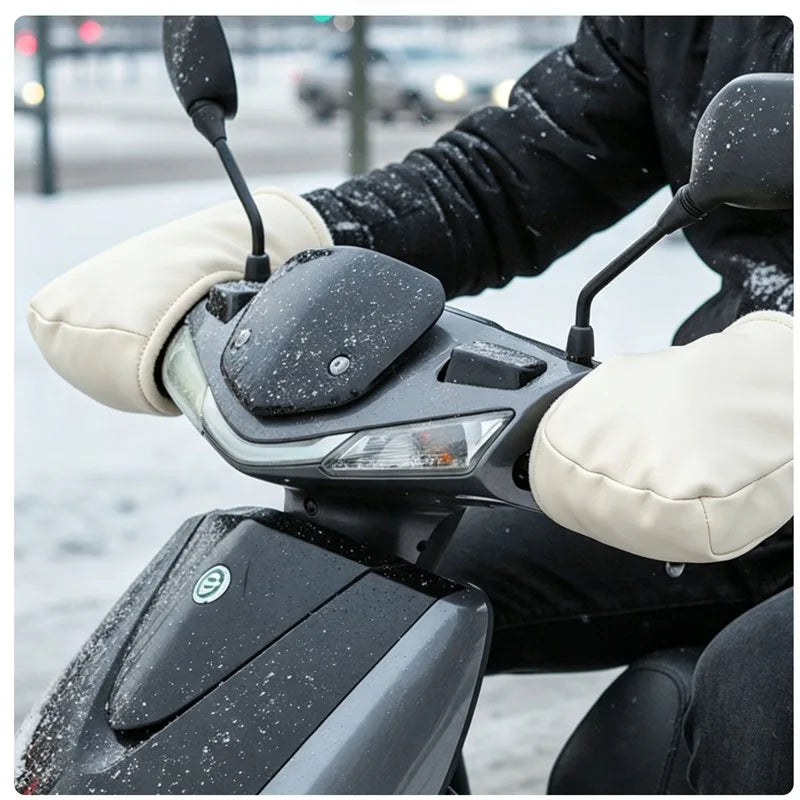 Windproof Winter Handlebar Muffs for Motorcycle & Scooter